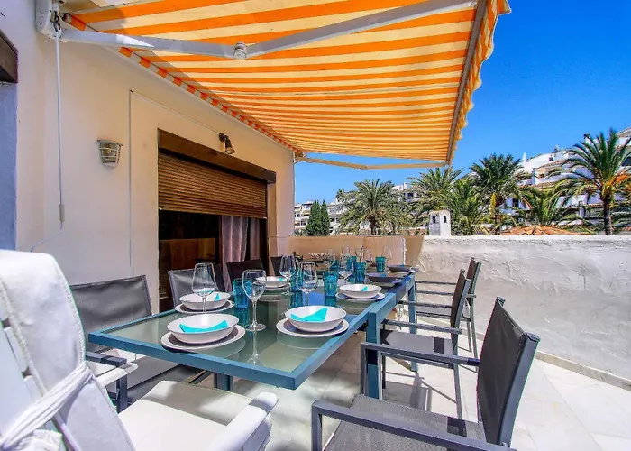 شقة 1108 Beachfront 2 With Roofterrace 80mtrgt 3 Pools ماربيا