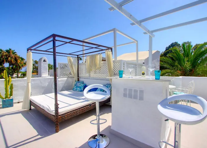 1108 Beachfront 2 With Roofterrace 80mtrgt 3 Pools * ماربيا