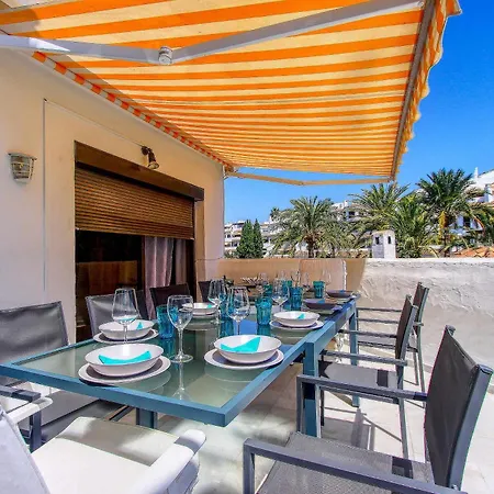 公寓 1108 Beachfront 2 With Roofterrace 80mtrgt 3 Pools 马尔韦利亚